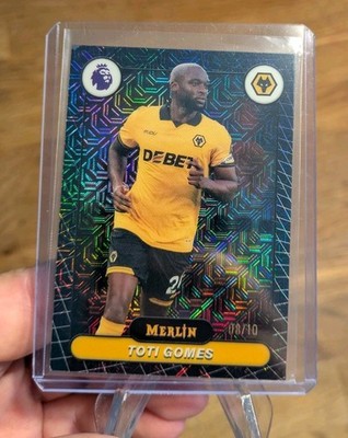 Toti Gomes /10 Black Mojo Wolverhampton Topps Chrome Merlin Premier League 25-26