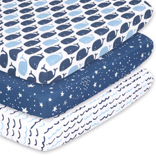 Pack N Play, Mini Crib, Portable Crib or Fitted Playard Sheets for Baby Boy, 3 P