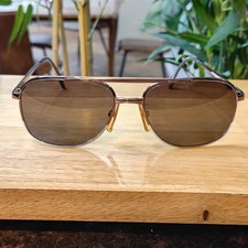 L'amy Vintage Sunglasses Aviator Westpoint Gunmetal Bronze Made in France