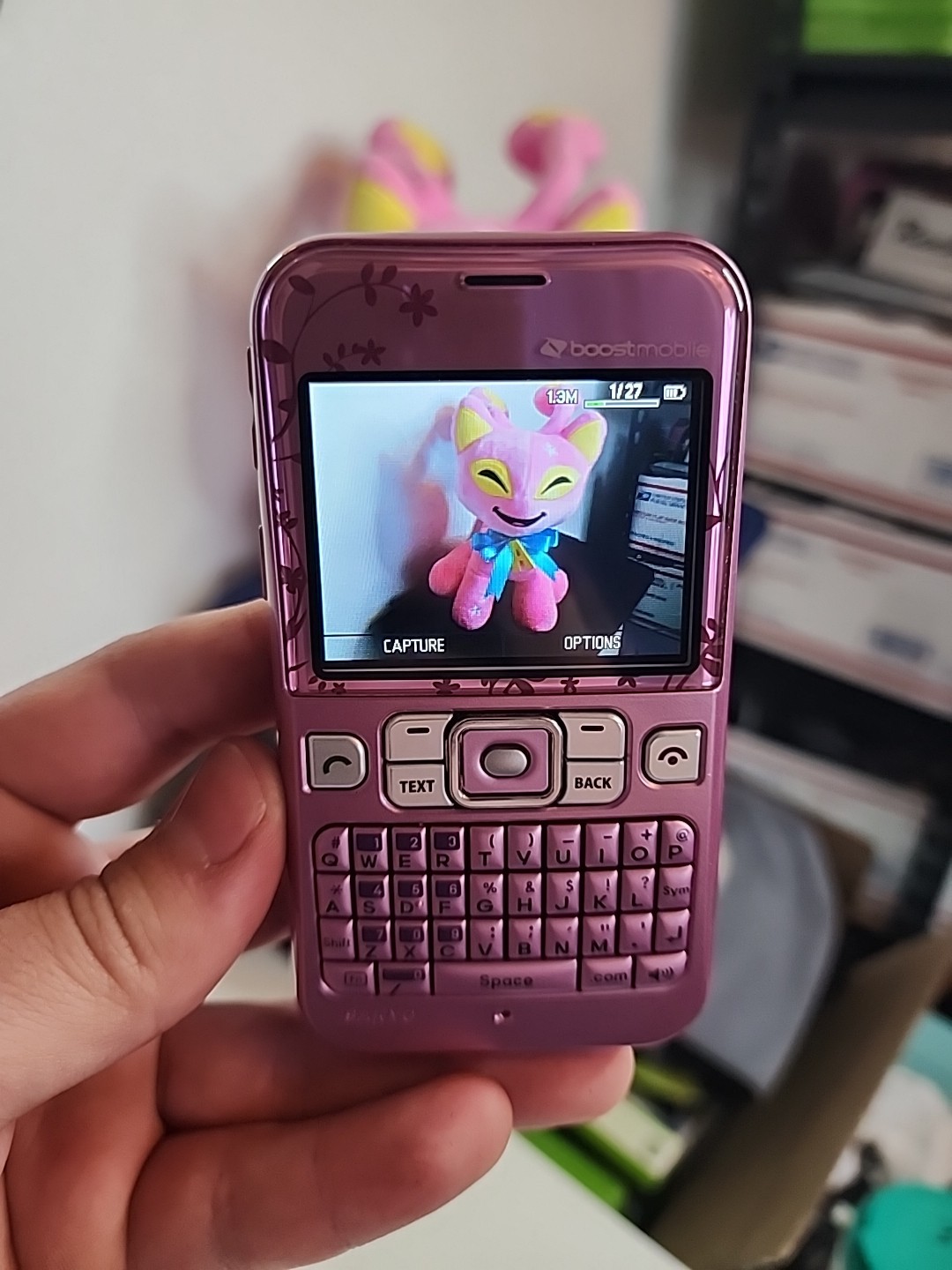 Rare Boost Mobile Prepaid Sanyo SCP Juno 2700 Pink Qwerty CD