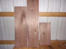 3 PC BLACK WALNUT LUMBER WOOD KILN DRIED BOARDS LOT F298F 3/4" THICK END MATCHED
