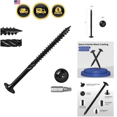 Lag Screws x 6 Inch Heavy Duty Construction Wood Screws 20pcs Rust Resistant