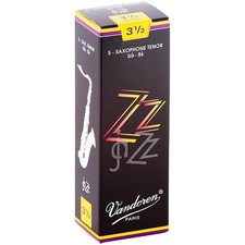 Vandoren ZZ Tenor Saxophone Reeds Strength  3.5, Box of 5