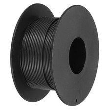 30AWG Stranded Wire PVC Hookup 30M/98ft Black, Electrical Wire UL1007 Spool