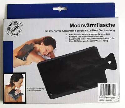 MARKENLOS Moor Wärmflasche Wärmekissen Moorkompresse Moorwärmflasche Wärmetherapie schwarz