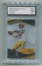 2020 Clear Vision - JORDAN LOVE - Rookie Card #4 - GREEN BAY PACKERS  PGA 10 Gem