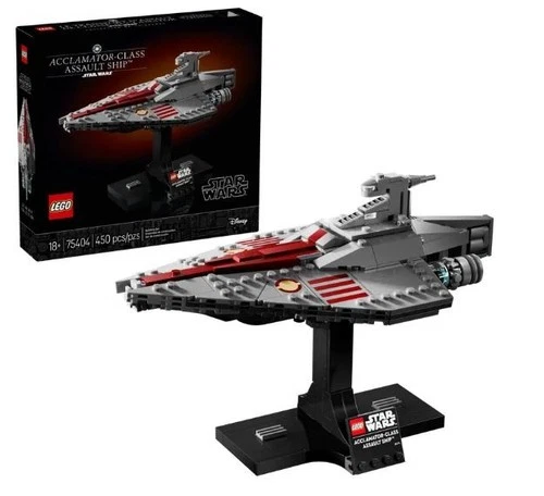 LEGO Star Wars 75404 Acclamator-Class Assault Ship 100% Complete Excellent Cond