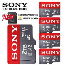 Sony Micro SD Card 128GB 256GB 512GB 1TB U3 A2 Class 10 High Speed Free Shipping