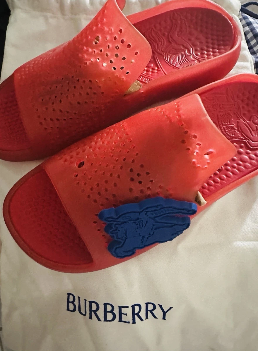 y2k 海外ガール Burberry バーバリー ウッド サンダル 赤 24.5 Burberry Red Sandals for Women for sale | eBay