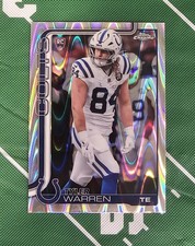 2025 Topps Chrome - Tyler Warren # 346 - Raywave Refractor - Colts (RC)