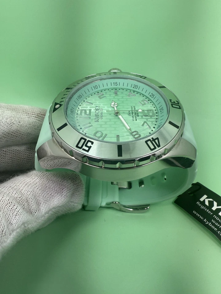 KYBOE! Giant Mariner 55mm Minty 10ATM Water Resistance Quartz Watch SC.55-003.15 - Image 4 of 4