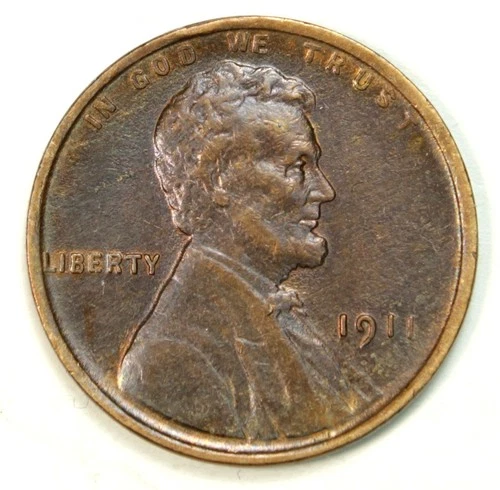 1911 1C BN Lincoln Cent- Choice AU- SMH 1709