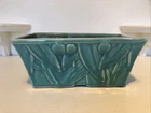 Vintage McCoy Pottery Aqua Leaves & Berries 1940’s Fernery Planter 4x7.5”