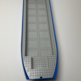 Lego Boat Hull - 7994 City Harbor, 74 x 18 x 7 with Light Bluish Gray Top - Used