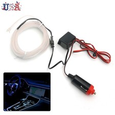 Car Interior Atmosphere Wire 12v Strip Light Led Decor Lamp Accessories White 2m