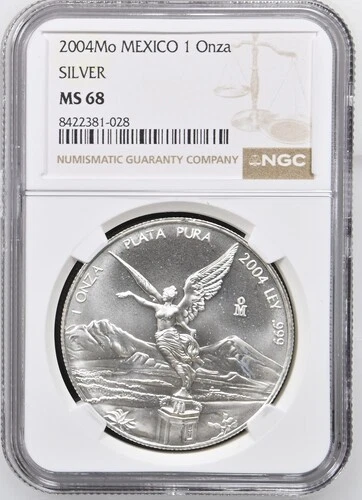 2004 Mexican Silver Libertad 1 oz — photo from the most recent tracked eBay sale