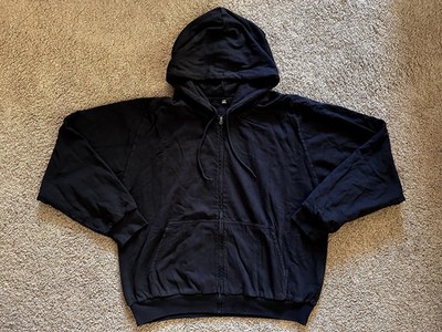 Yeezy Gap Double Layered Cropped Zip Up Drawstring Hoodie