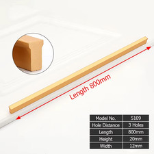 American Black Long Furniture Handle 1200Mm Cabinet Handles Gold T Bar Pulls Alu