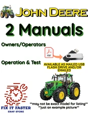 JOHN DEERE 6610 TRACTOR OWNER OPERATORS DIAGNOSIS TEST MANUAL PDF FILE ON USB