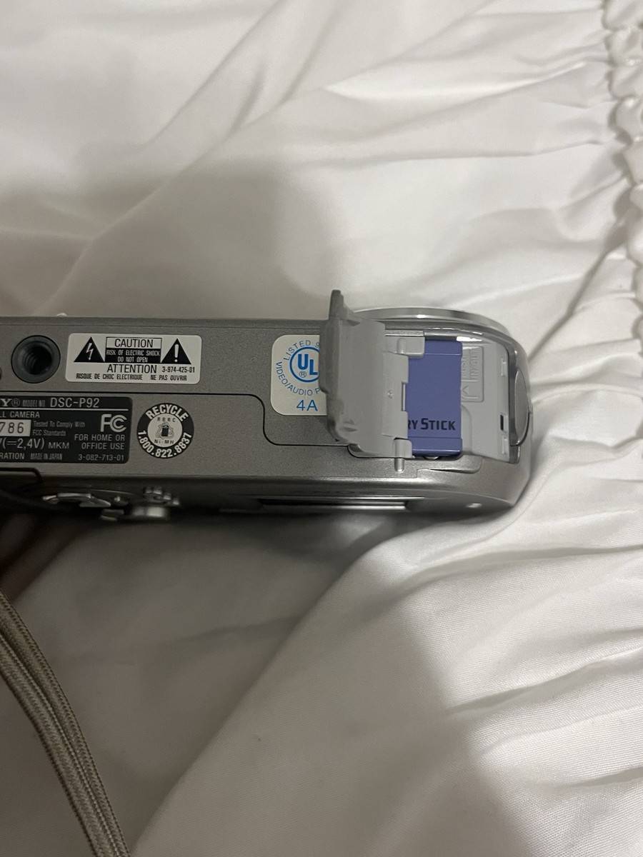 Sony Cyber-shot DSC-P92 5.0MP Digital Camera - Silver for sale