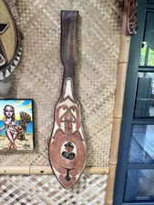 New 3’ PNG Papua New Guinea Style Paddle Tiki bar Decor Oceanic P5