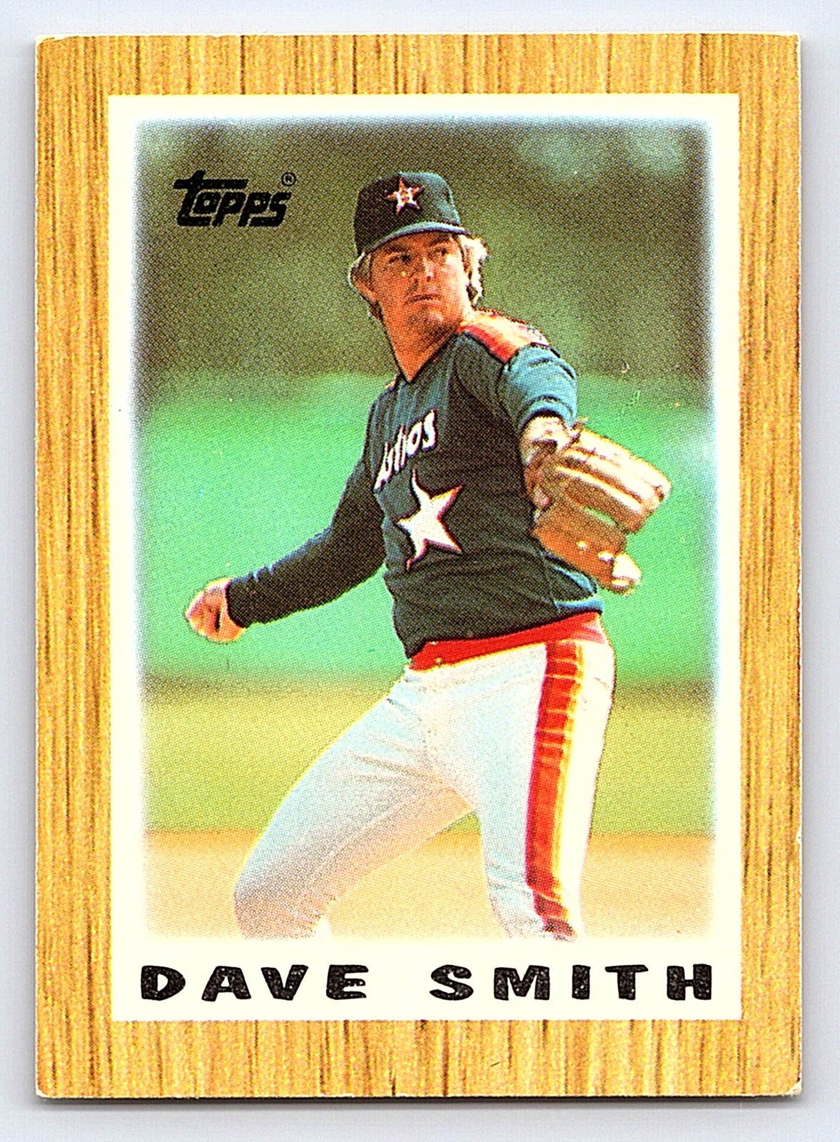 1987 Topps Major League Leaders Minis #12 Dave Smith Houston Astros