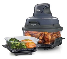 New With Box, Ninja Crispi 4- in-1 Portable G lass Air Fryer Cooking System