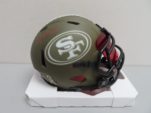 Joe Montana Signed Auto Autograph 49ers Mini Helmet Beckett BAS COA