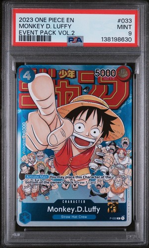 Monkey.D.Luffy (Event Pack Vol. 2) graded PSA 9 for sale on eBay