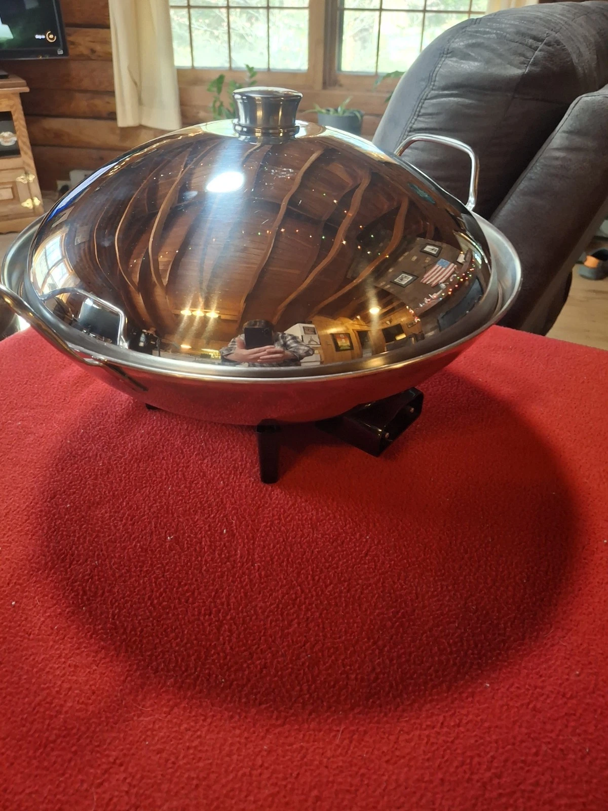 Faberware Stainless Steel Model #343A Electric Wok with Cover