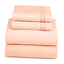 Split King Size Sheets - 5 Piece Bed Sheet Set, Hotel Luxury Double Brushed