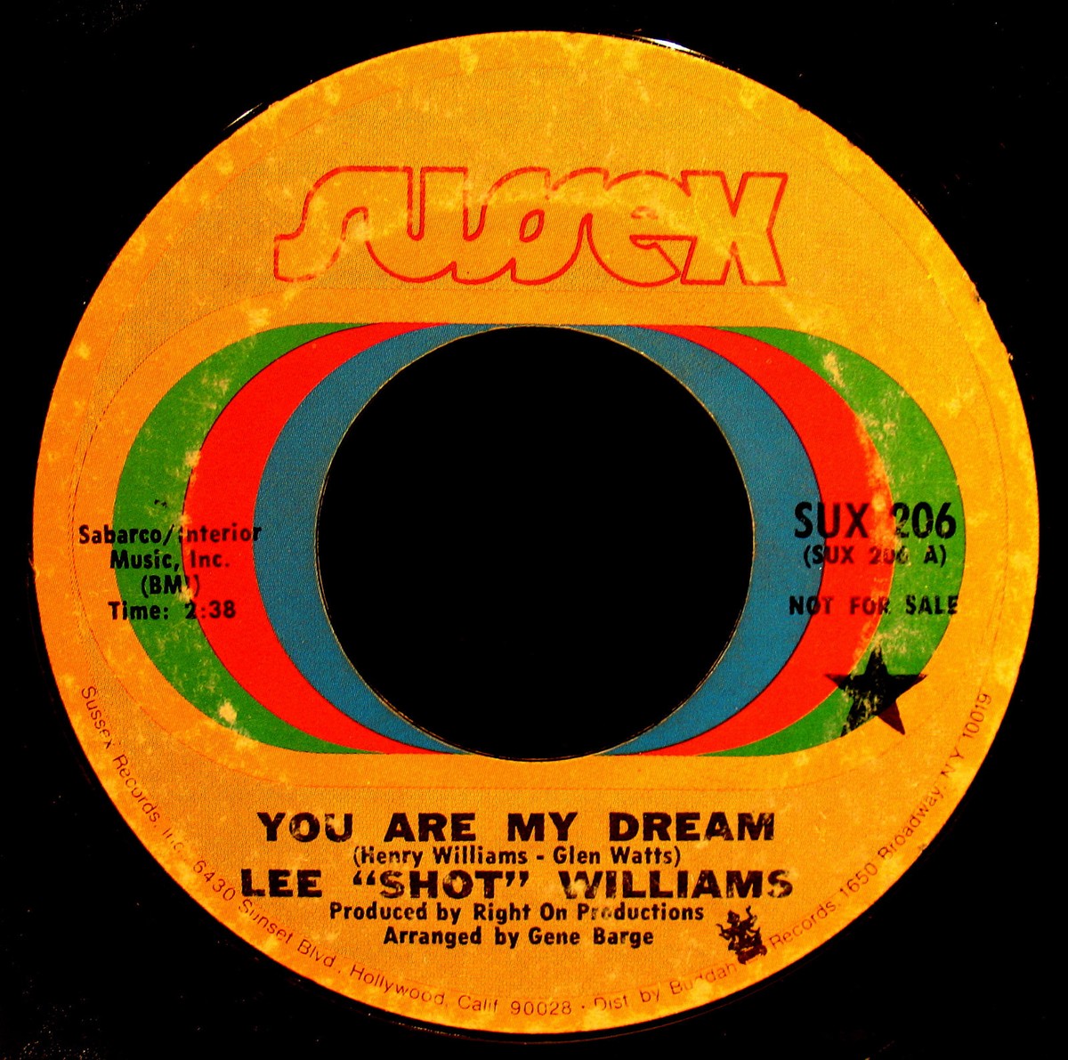 LEE SHOT WILLIAMS-You Are My Dream-Rare FUNK+NORTHERN SOUL