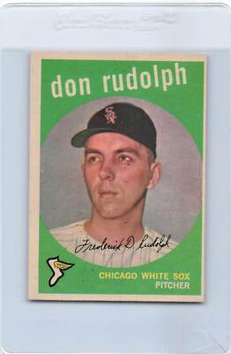 1959 Topps #179 Don Rudolph White Sox EX *7017 | eBay
