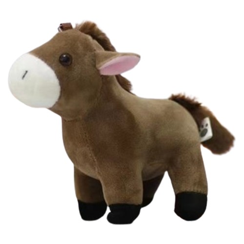 1pc Plush Doll Pendant Cartoon Stuffed Pony Foal Plush Horse Keychain Pendant - Picture 4 of 14
