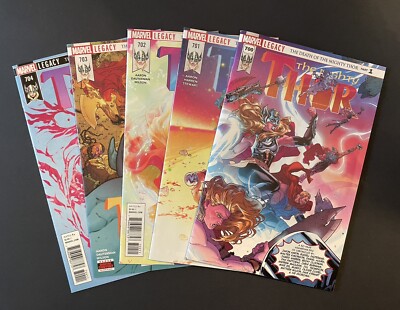 The Mighty Thor #700-704 (2017). Jane Foster. Marvel Comics. Nice!