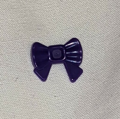 Lego Dark Purple Friends bow with pin Minifigure Accessory Piece Minifig  Piece