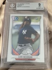 2014 Bowman Chrome Prospects Series 2 #BCP78 Luis Severino 1st Bowman BGS 9 MT