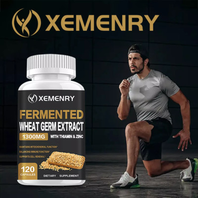 Fermentierter Weizenkeimextrakt 1300mg (120 Kapseln) Spermidin, für Anti-Aging