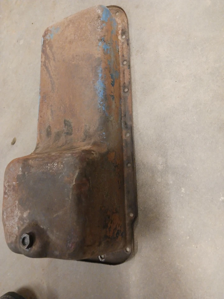 Dodge D100 1975 440 cárter trasero cárter de aceite y bandeja de viento Foto 3 de 4