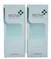 NEOVA Illuminating Brightening Eye Serum 0.5 fl oz/ 15ml *NIB* [ 2-Pack]