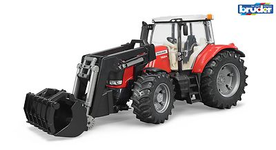 BRUDER   03047   Massey Ferguson 7624 mit Frontlader,  NEU & OVP