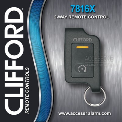 NEW Clifford 7816X 2-Way 1-Mile LED 1-Button Remote Control EZSDEI7816