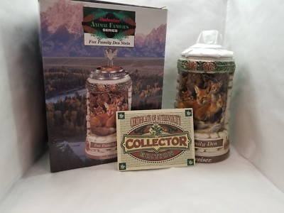 Anheuser-Busch Budweiser FOX FAMILY DEN Stein Animal Families Series CS366