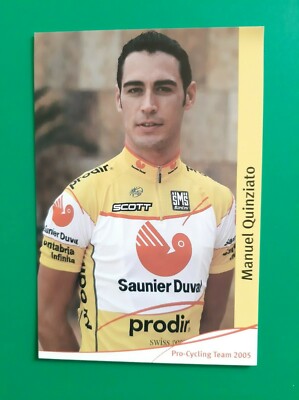 CYCLING cycling card MANUEL QUINZIATO team SAUNIER DUVAL - PRODIR 2005