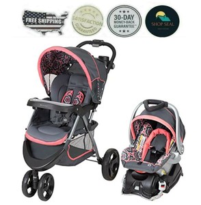 Coche Carriola Para Bebes Bebe Nina Con Asiento Para Carro Auto 2 En 1 Plegable Ebay