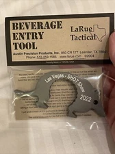 2022 Shot Show LaRue Tactical Dillo Beverage Entry Tool Bottle Opener