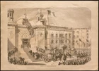 1860 - Napoleon III - Algeria - Algiers Cathedral - engraving