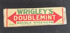 Vintage 1920's Wrigley's Doublemint Gum Wrapper Pack United Profit Sharing