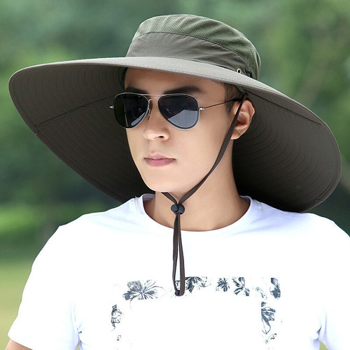 Men Women Wide Brim Sun Hat w/Neck Flap Foldable UPF 50+UV Protection Summer Cap - Picture 42 of 77
