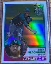 Paul Blackburn 2018 Topps Silver Pack 1983 Design Series 2 Rookie #94 A's RC